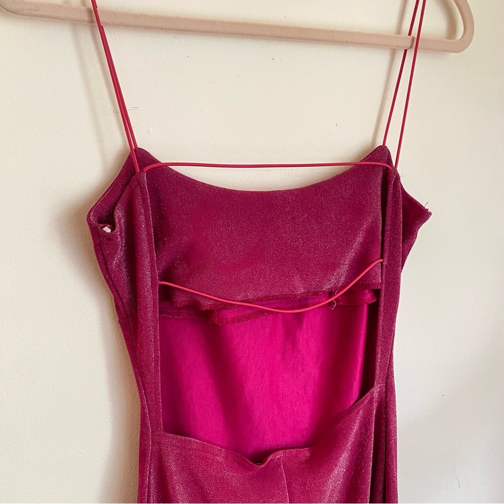 Vintage Y2K Sparklr Midi Glitter Backless Dress - Picture 6 of 6